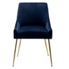 WestinTrends Upholstered Performance Velvet Accent Chair With Metal Leg - 4 of 4