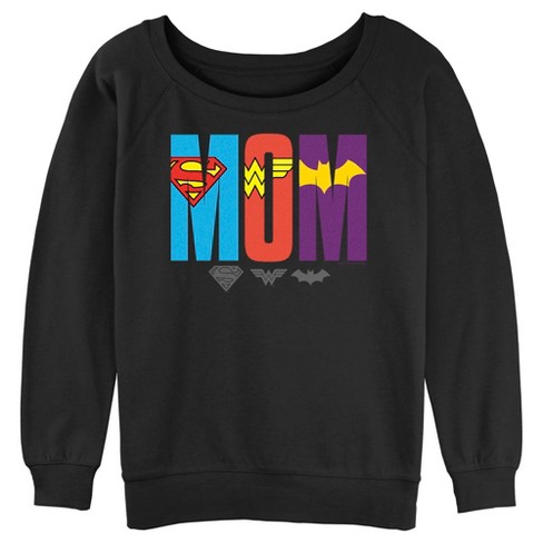 Junior's Women DC Super Hero Girls Hero Mom Sweatshirt - image 1 of 4