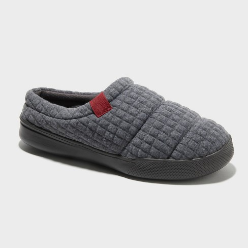 dluxe by dearfoams Men s Julien Clog Slippers Gray L