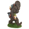 Design Toscano Schlepping The Garden Gnomes Bigfoot Statue - 4 of 4