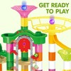 Joyfy 236Pcs Glowing Marble Run with Motorized Elevator- Construction Building Blocks Toys, STEM Gifts for Boys Girls 3 4 5 6  7 8 Years Old - 3 of 4