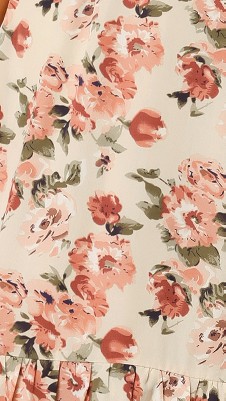 beige pink-floral