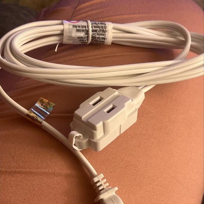 Woods 13' Indoor White Extension Cord : Target