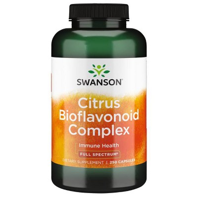 Swanson Full Spectrum Citrus Bioflavonoid Complex - Aids Vitamin C Absorption and Promotes Immune Health - Standardized to 50% Bitter Orange Bioflavonoids - (250 Capsules)
