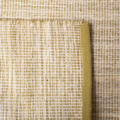 Montauk Beige Hand Woven Cotton Area Rug 5' x 8'