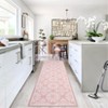 Area Rug Machine Washable Rug Non Slip Non Shedding Large Indoor Carpet Floral Low Pile Foldable Stain Resistant Rugs for Bedroom Living Room - 2 of 4