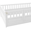 CAVINAS Twin Size Floor Beds for Kids,Wooden Toddler Bed with Fence&Door,Children's Floor Bed for Girls,Boys,Pine Wood,Box Spring Required - 4 of 4