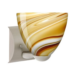 Besa Lighting Sasha 1 - Light Wall Light in  Satin Nickel - 1 of 1