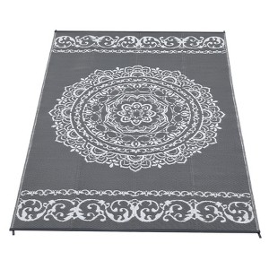 COZONY Reversible Straw Rug, Plastic Outdoor Mat for Patio, Deck, RV and Camping - 1 of 4