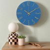 REGALWOVEN Plastic Classic Battery Powered Silent Non-Ticking Wall Clock 12 x 12 Inches - 2 of 4