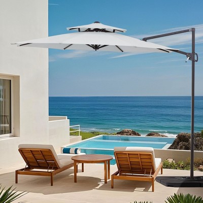 Hyleory 120'' Round Cantilever Umbrella