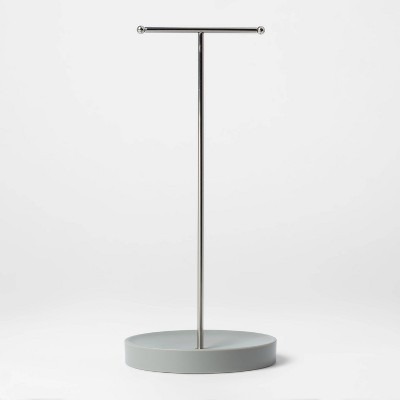 Jewelry Organizer with Metal Bar Gray ABR071 - Room Essentials™