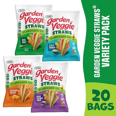 Garden Veggie Straws Variety Pack Chips with Avocado Oil Chips - 15oz/20ct