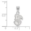 Black Bow Jewelry 14k White Gold Furman Paladins NCAA Small Pendant - 2 of 3