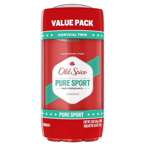 negatief Terminal Caius Old Spice High Endurance Aluminum Free Deodorant For Men With 48 Hour  Protection, Pure Sport Scent - 3oz/2ct : Target