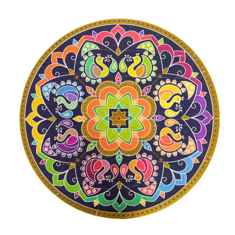 Kulture Khazana Rangoli Mandala Bundle Coloring and Sticker Book with Rangoli Mandala Circular Floor Puzzle - 48pc, 4 of 8