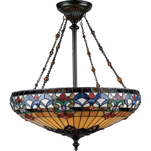 Belle Fleur 4-Light Vintage Bronze Pendant Light - 1 of 4