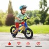 12" Balance Bike for Kids 2-5 Years, No Pedal Bike, Adjustable Seat & Handlebar, Padded Seat, Aluminum Frame, Gift Ready for Boys & Girls - 4 of 4