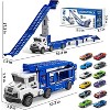Transport Truck & Track Set with 12 Die-Cast Cars - Dual Race Catapults for Kids Ages 3-7 - 2 of 4