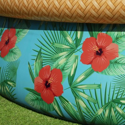 Paradise Palms 15' Round Inflatable Pool with Filter Pump