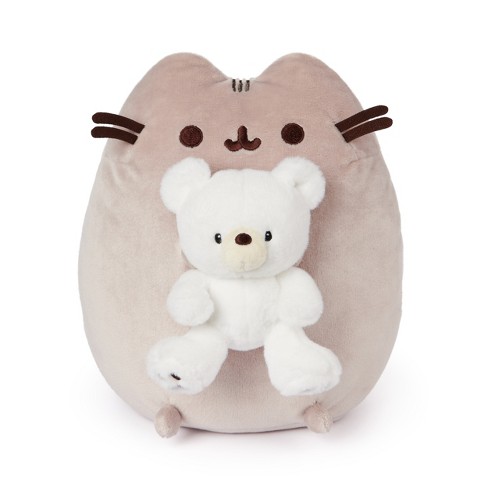 Gund Pusheen With Kai Bear Plush Stuffed Animal Cat With Teddy Bear For Ages 8 And Up 9.5 Gray Target