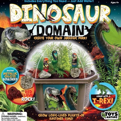Toys By Nature: Dinosaur Domain - DIY Terrarium Kit, Prehistoric Plants & T-Rex