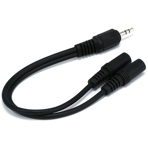 Insten Universal 3.5mm Headset And Microphone Y Splitter Adapter, Black :  Target