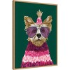 Amanti Art 23"x30" Terrific Terrier by Yvette St. Amant Framed Canvas Wall Art - 2 of 4