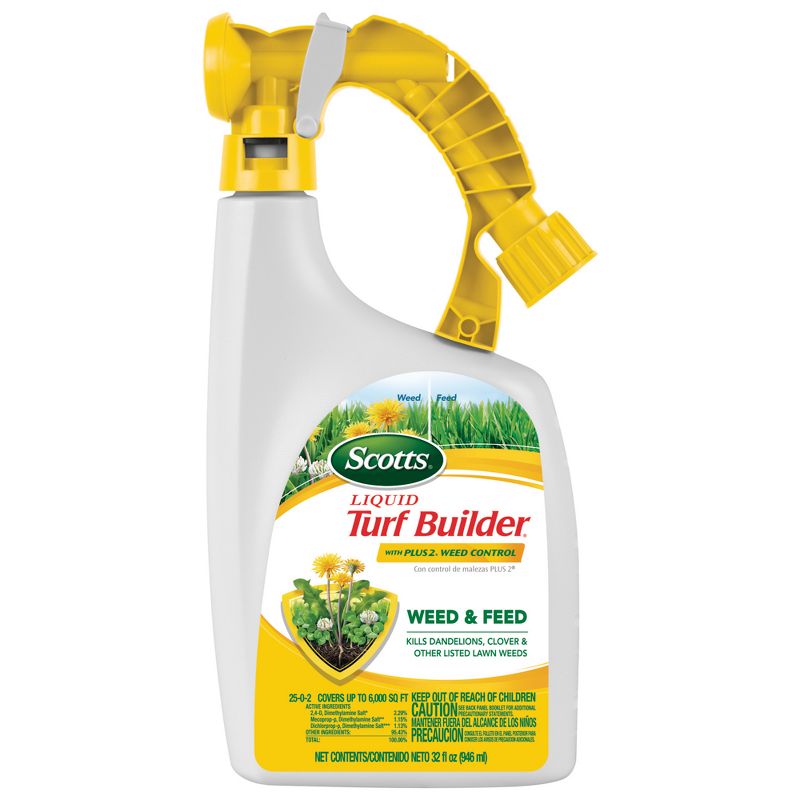 Scotts 32oz Liquid Turf Builder with Plus 2 Weed Control, 1 of 6