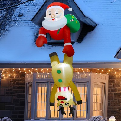 Paaaawaters 5 FT Inflatable Christmas Tree, LED Light up Xmas Tree Blow up Decorations