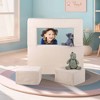 Costway Modular Kids Sofa Children's Couch/High Chair with Armrests Washable Cover - 4 of 4