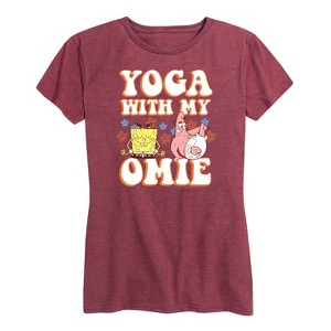 Women's - SpongeBob SquarePants - Yoga with My Omie Short Sleeve Graphic T-Shirt - 1 of 4