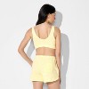 Women's French Terry Slim Fit Deep V-Neck Tank Top - Wild Fable™ - 3 of 4