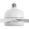 DORESshop 17.7" White LED Ceiling Fan Light Modern Garage Lighting Flush Mount Ceiling Light with Remote, 3-Color Dimmable, 6-Speed Wind Control - 4 of 4