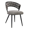 Racxily Set of 2 Velvet Dining Chairs, Modern Upholstered Accent Chairs with Metal Legs for Dining Room & Kitchen - 2 of 4