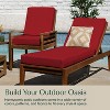 Honeycomb Outdoor Chaise Lounge Cushion - Textured Solid Imperial Red - 3 of 4