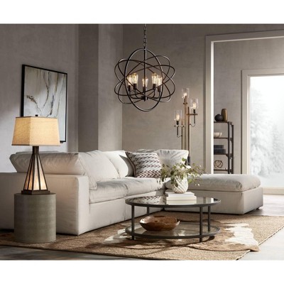 Ellery Bronze Orb 5-Light LED Chandelier