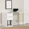 Amyra Computer Desk Pure White - South Shore: Laminated Workstation with Storage, Meets ASTM Standards - 4 of 4