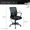 Racxily Techni Mobili Ergonomic Mesh Office Chair with Adjustable Height & Tilt ¨C Economical Desk Chair with Lumbar Support, Swivel Base & Armrests - 3 of 4