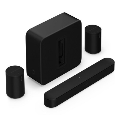 Sonos Premium Immersive Set With Beam Soundbar (gen 2), Sub 4 Subwoofer ...