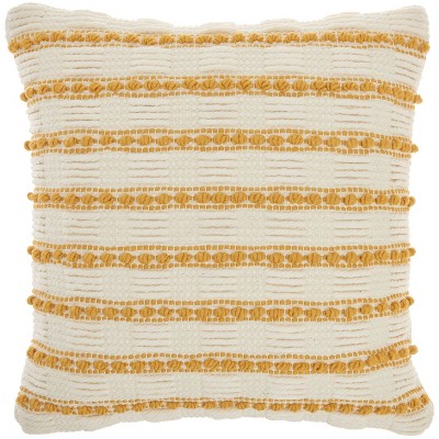 Life Styles Woven Lines and Dots Throw Pillow - Mina Victory