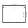 Amanti Art 20"x26" Florence Gray Framed Magnetic Dry Erase Board - 4 of 4
