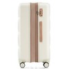 Luggage Set of 3, 20-inch with USB Port, Airline Certified Carry-on Luggage with Cup Holder, ABS Hard Shell Luggage with Spinner Wheels, white - 3 of 4