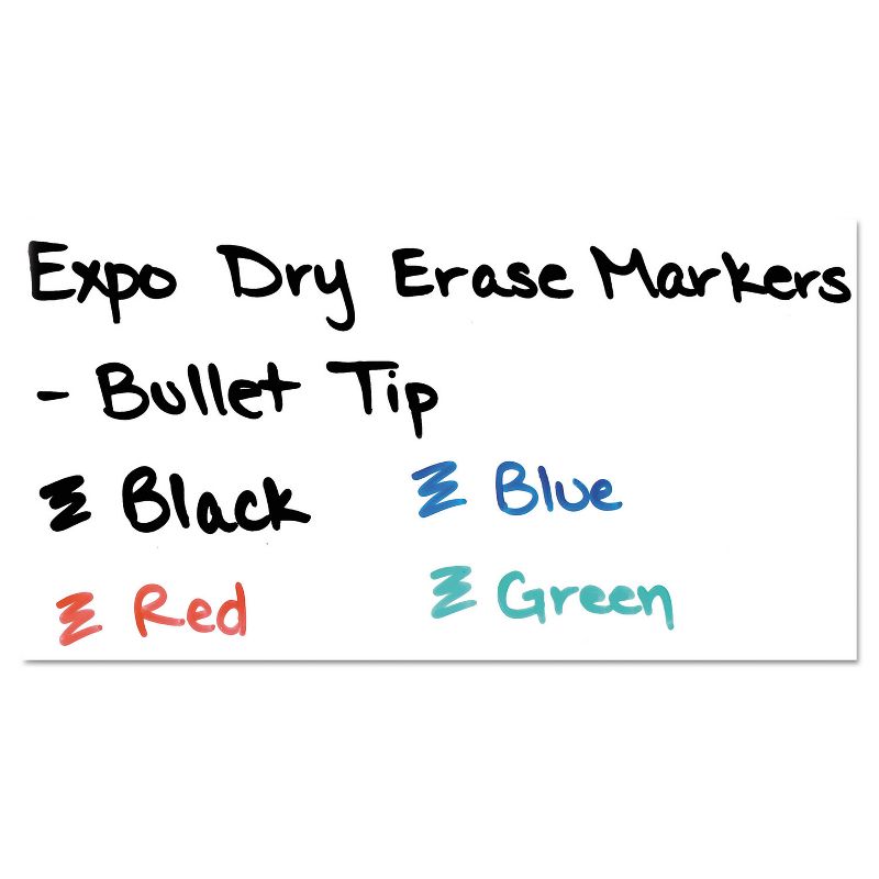 EXPO Low Odor Dry Erase Marker Bullet Tip Blue Dozen 82003, 5 of 7