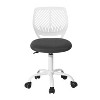 Homy Casa Adjustable Swivel Study Chair with Ergonomic Design, for Kids, Dorm & Home Office - 4 of 4