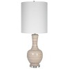 Uttermost Chalice Striped Table Lamp – Ceramic with Taupe, Tan & Charcoal Finish, Crystal Base, 13"x13"x33.25" - 3 of 4