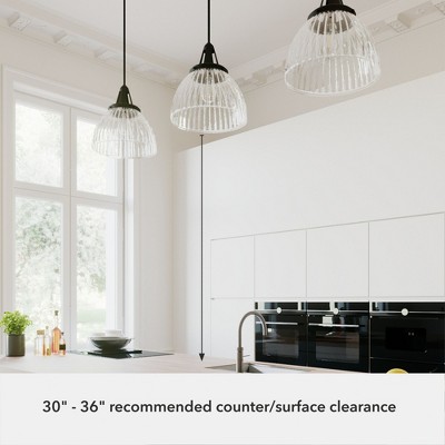 Cypress Grove 16.25" Pendant Light Natural Iron Ceiling Fixture for Indoor Spaces, 1 Bulb, Dimmable, Modern Farmhouse Style