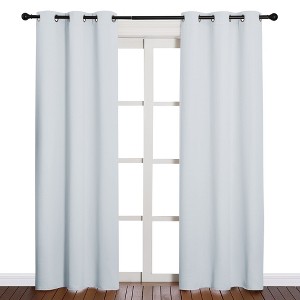 NICETOWN Grommet Top Blackout Curtains, Thermal Insulated Noise Reducing Window Drapes (Set of 2) - 1 of 4