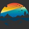 Men's Design By Humans Scenic colorful space view shuttle pilot science fiction art By happycolours T-Shirt - 2 of 4