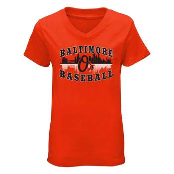 MLB Baltimore Orioles Girls' V-Neck T-Shirt